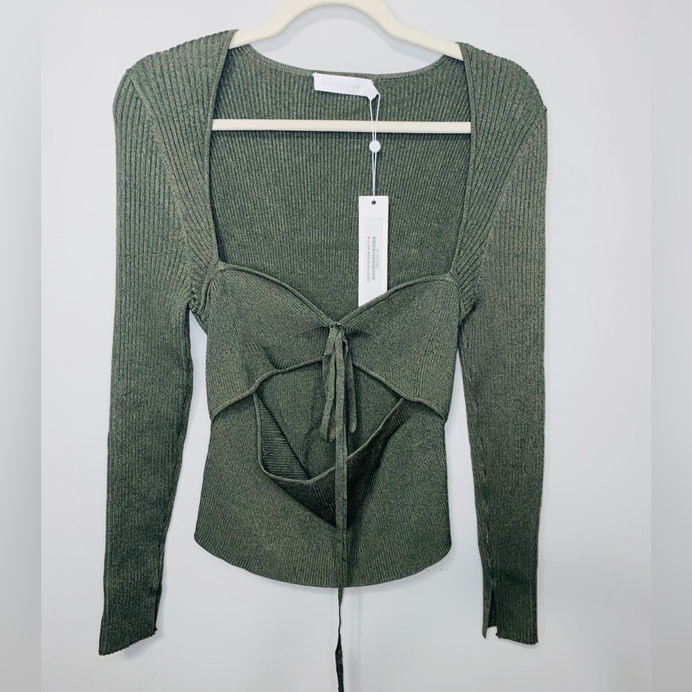 Jonathan Simkhai Alexia Ribbed knit Top NWT - Picture 4 of 10